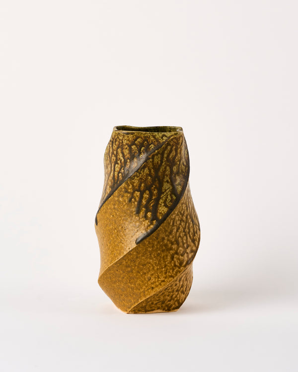 Terunobu Hirata — Faceted Twist Vase in Irabo