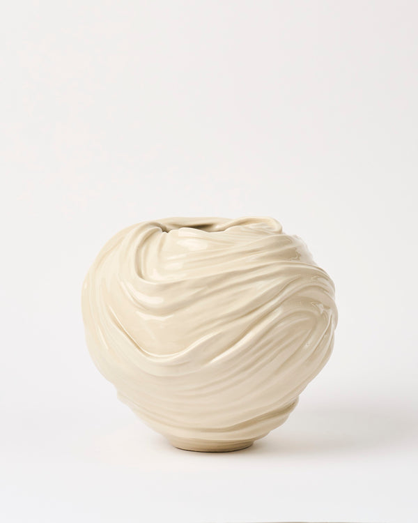 Alexandra Howie — 'Draped Moon Jar' Sculptural Vase