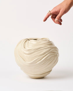 Alexandra Howie — 'Draped Moon Jar' Sculptural Vase