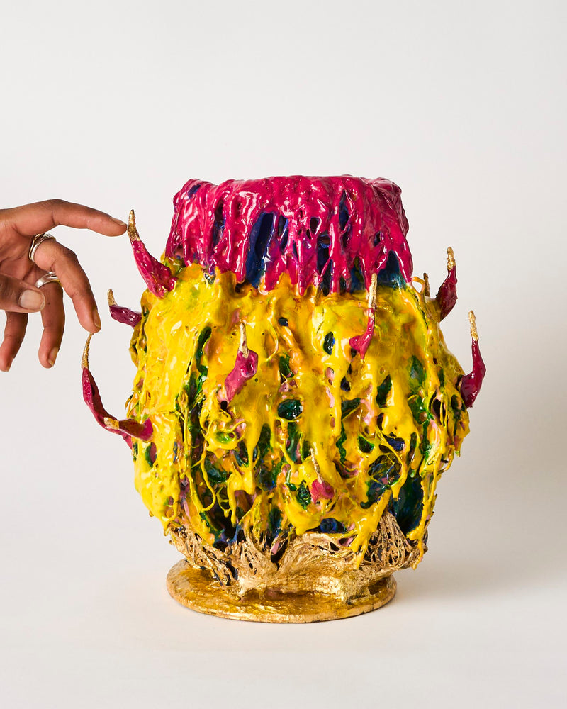 Eugenie Kawabata — 'Botanica Exotica Unknown Civilisation #6' Sculptural Vessel, 2024