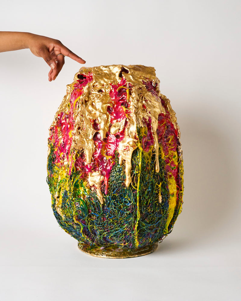 Eugenie Kawabata — 'Botanica Exotica Unknown Civilisation #1' Sculptural Vessel, 2024