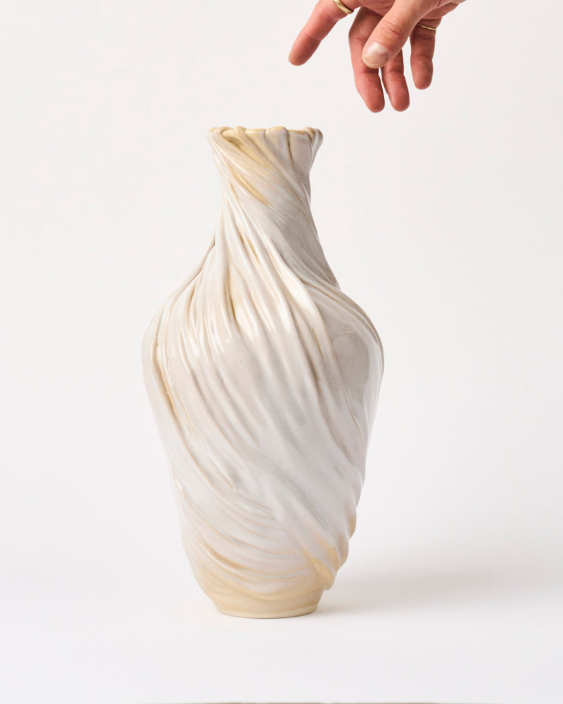 Alexandra Howie — 'Draped Bottle with Flared Rim' Sculptural Vase