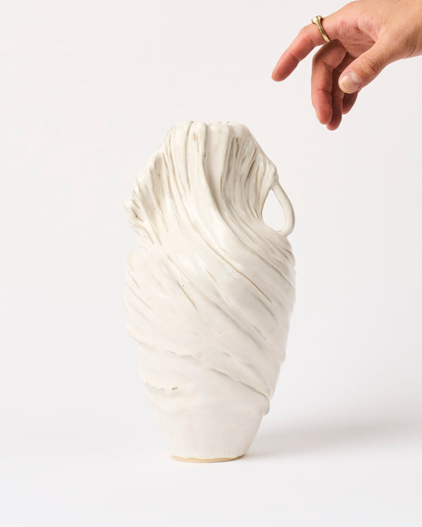 Alexandra Howie — 'Draped Handled Vase' Sculptural Vase