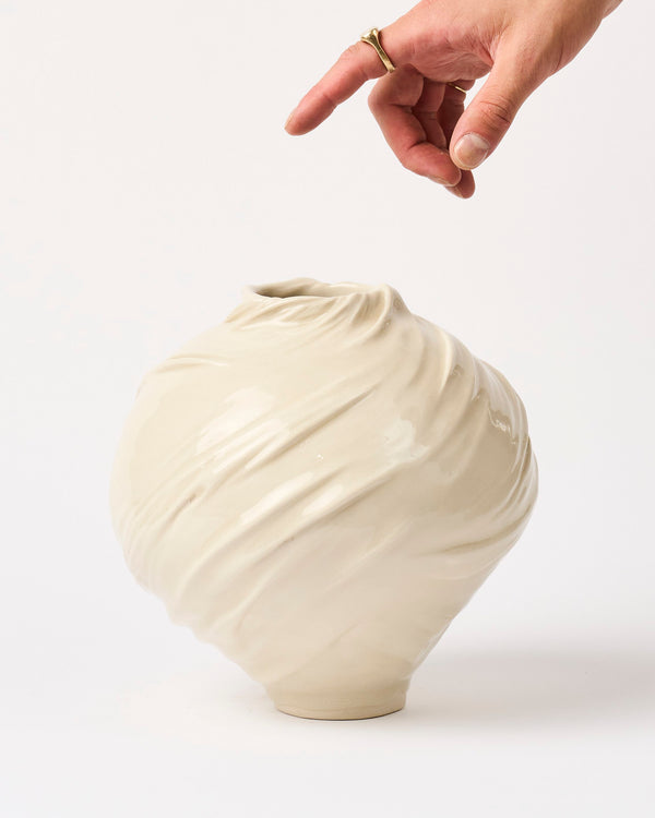 Alexandra Howie — 'Tightly Draped Moon Jar' Sculptural Vase