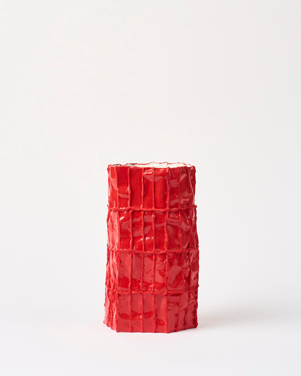Lucy Tolan — Tile Vessel in Red Gloss