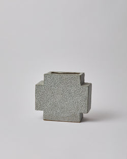 Sharon Alpren —'Cross' Vase in Volcanic Green