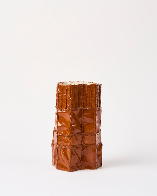 Lucy Tolan — Tile Vessel in Caramel Gloss