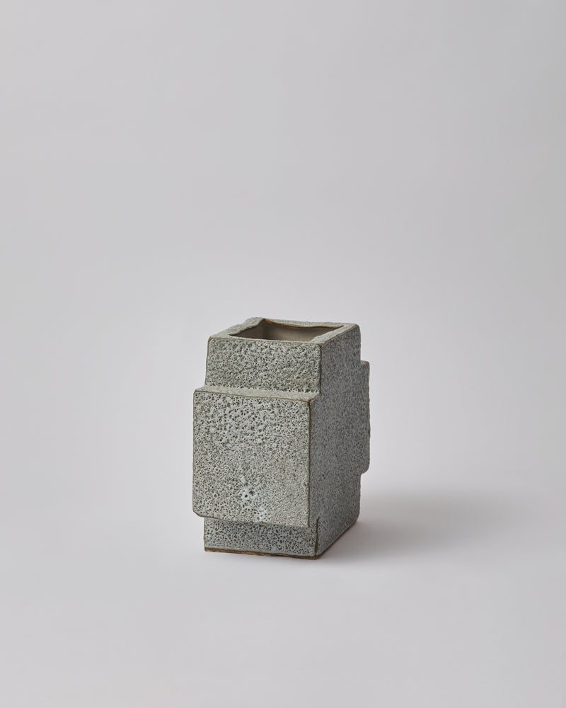 Sharon Alpren —'Cross' Vase in Volcanic Green