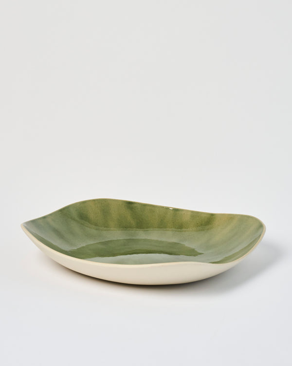 Tracy Muirhead — 'Large Oval Serving Bowl' in Green