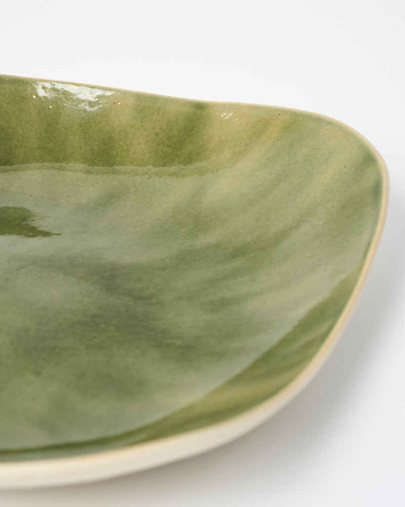 Tracy Muirhead — 'Large Oval Serving Bowl' in Green