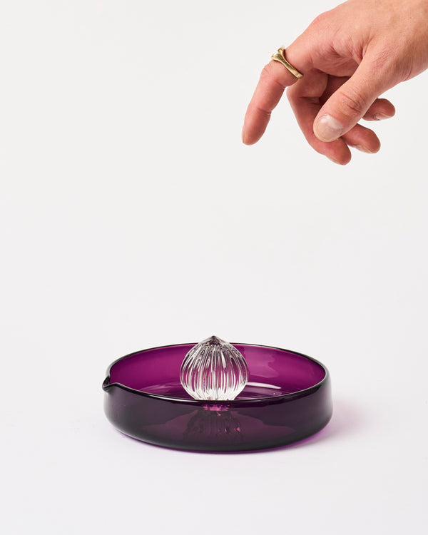 Alexandra Hirst — 'Purple Juicy Bowl' Hand Blown Glass