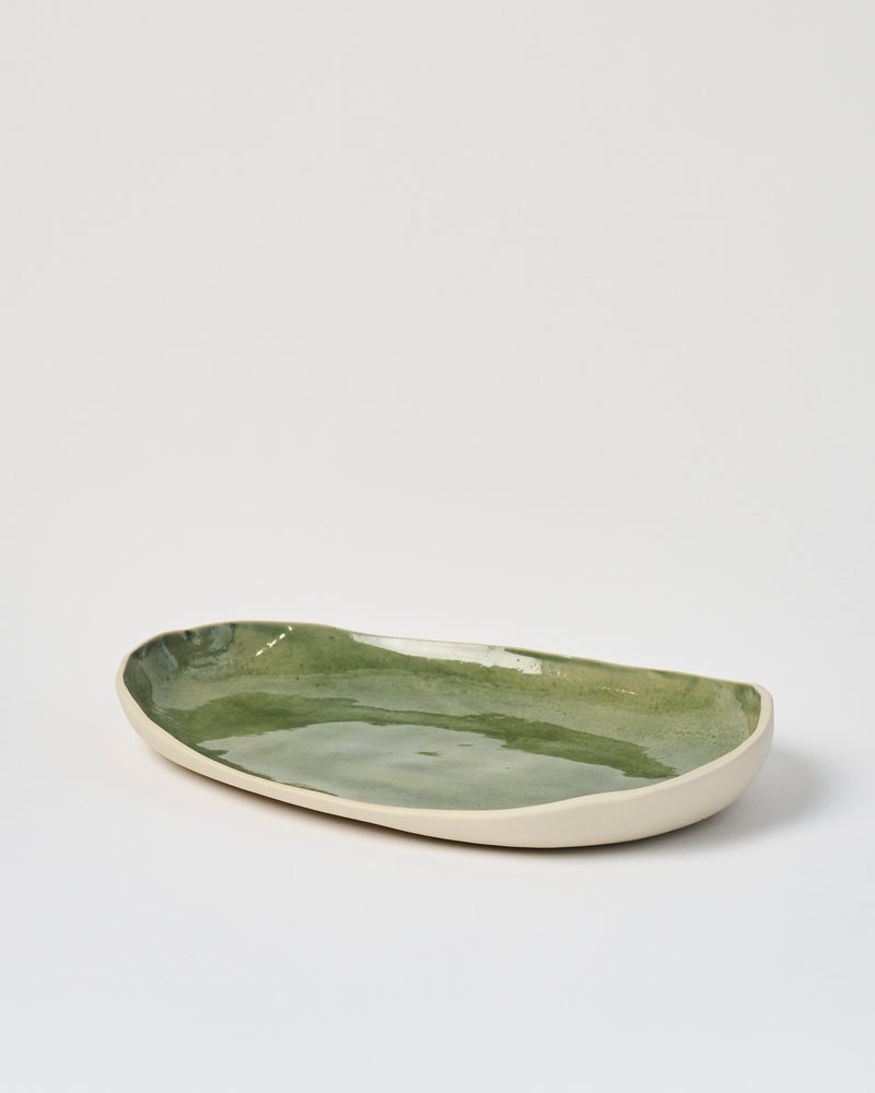 Tracy Muirhead — 'Large Oval Serving Dish' in Green