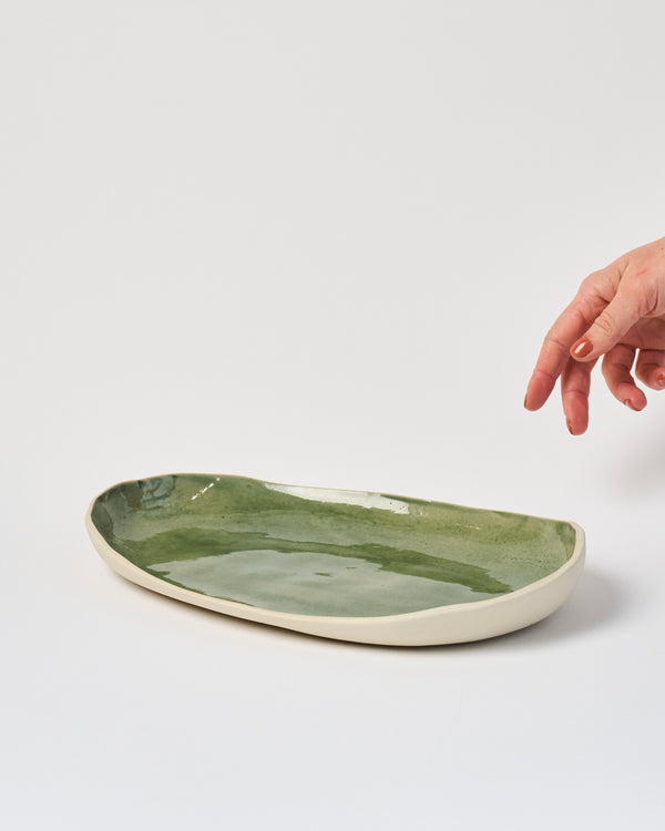 Tracy Muirhead — 'Large Oval Serving Dish' in Green