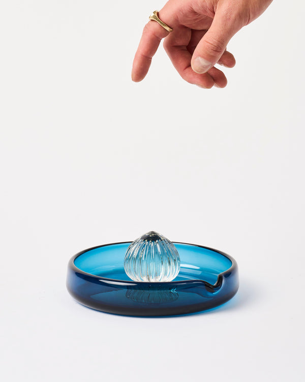 Alexandra Hirst — 'Blue Juicy Bowl' Hand Blown Glass