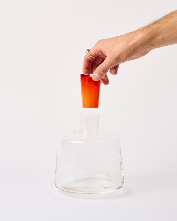 Katie-Ann Houghton — 'Babushka' Short Decanter in Neon Orange