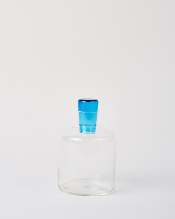 Katie-Ann Houghton — 'Babushka' Short Square Decanter in Blue