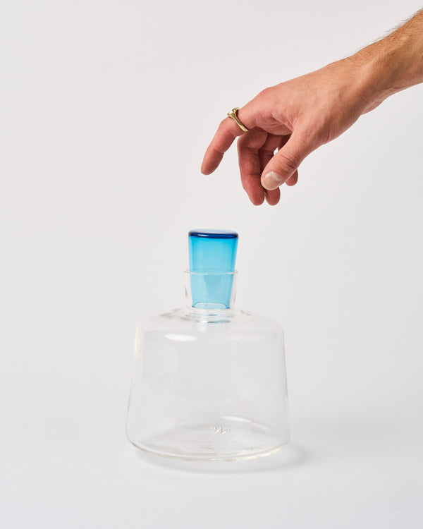 Katie-Ann Houghton — 'Babushka' Short Decanter in Blue