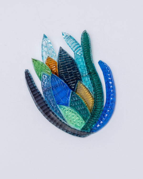 Kath Inglis  — 'Protea Brooch', in Large Blues