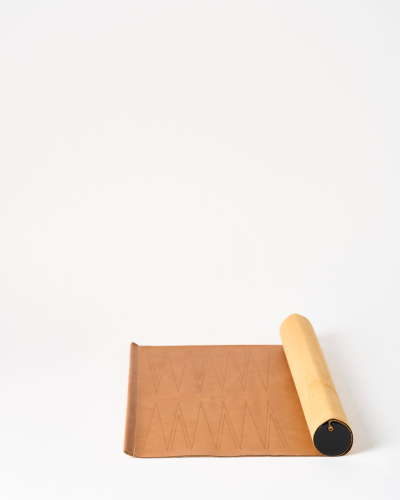 Corbet — 'Backgammon Roll', in Leather and Brass