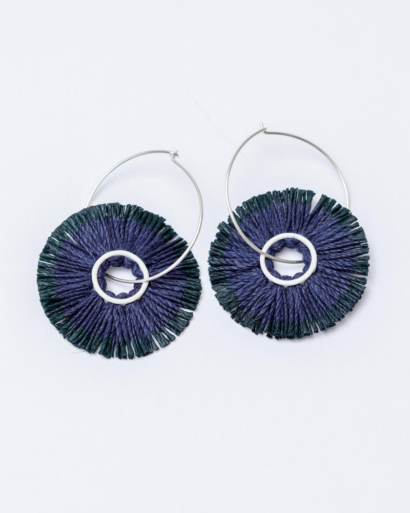 Vicki Mason — 'Night Star' Fringed Hoop Earrings