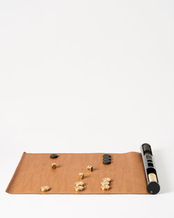 Corbet — 'Backgammon Roll', in Leather and Brass