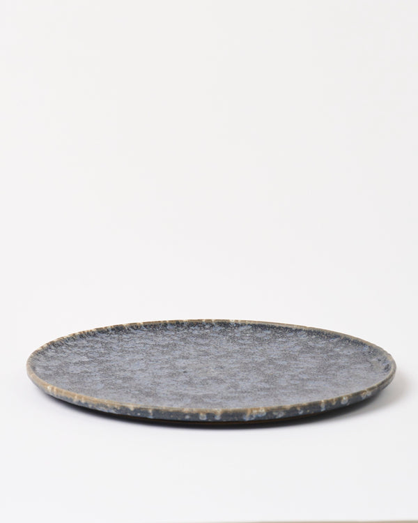 Christopher Plumridge, Claystone Pottery — Black Crystal Matte Dinner Plate