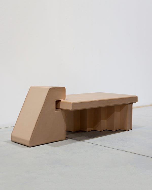 Simone Tops — 'Leather Low Table 02', 2024