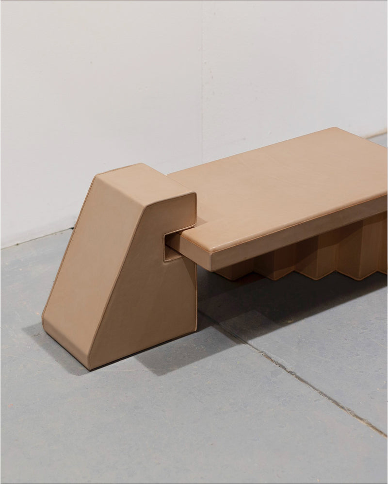 Simone Tops — 'Leather Low Table 02', 2024