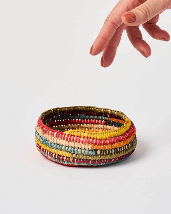 Aunty Patsy Doolan — 'Medium Colourful Basket', Woven Basket 2025