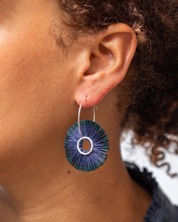 Vicki Mason — 'Night Star' Fringed Hoop Earrings