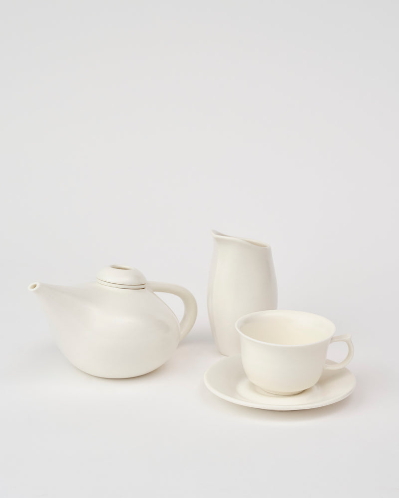 Vanessa Lucas — Cup and Saucer Set, in Pearl