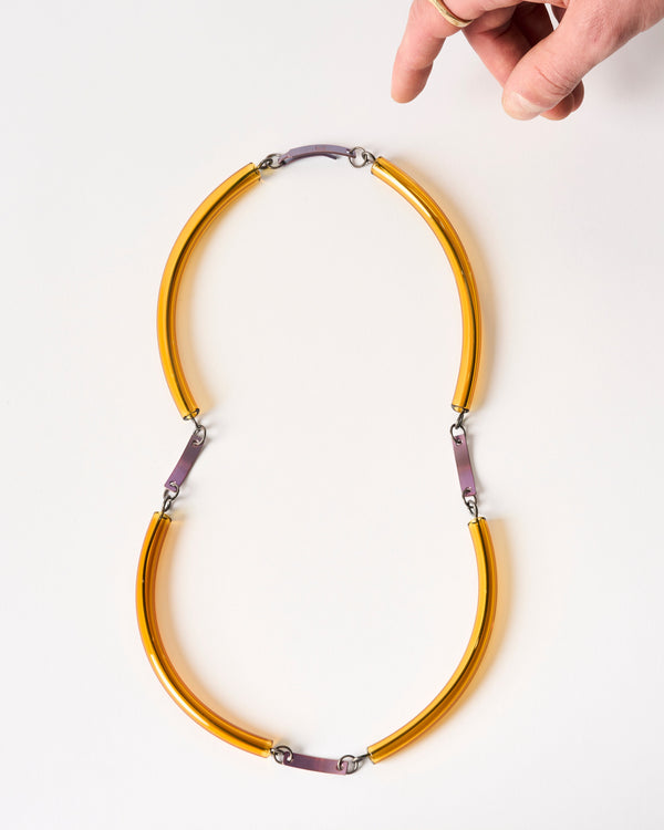 Blanche Tilden – 'Chroma' Necklace in Amber, 2024