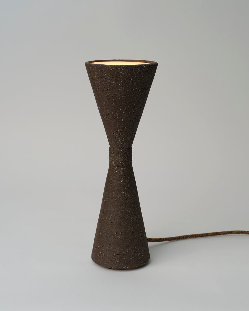 Craig Spencer — 'Up 1', Ceramic Table Lamp in Brown