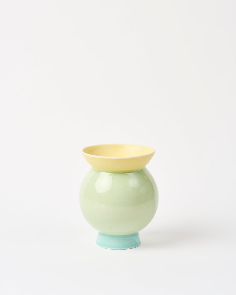 Christopher Plumridge  —  'Ball' Vase in Yellow and Green