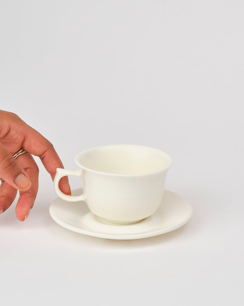 Vanessa Lucas — Cup and Saucer Set, in Pearl