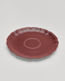 Yen Qin —  'Lotus Plate' in Auspicious Red