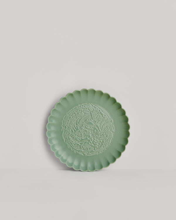 Yen Qin —  'Phoenix Plate' in Pandan Green