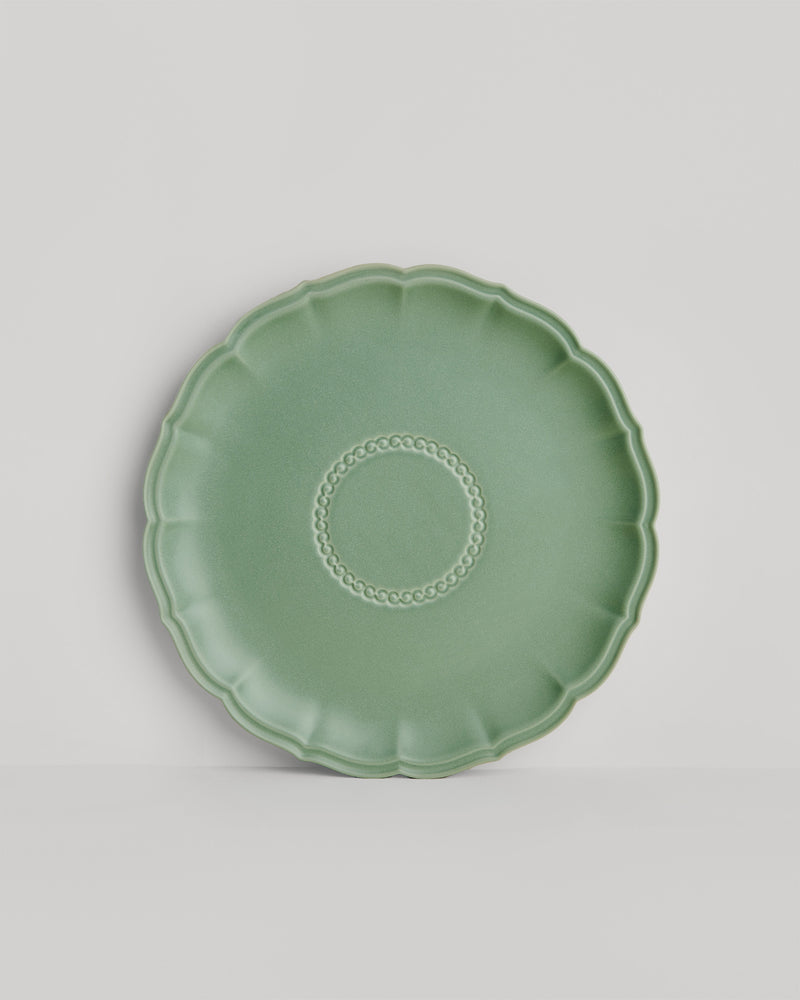 Yen Qin —  'Lotus Plate' in Pandan Green