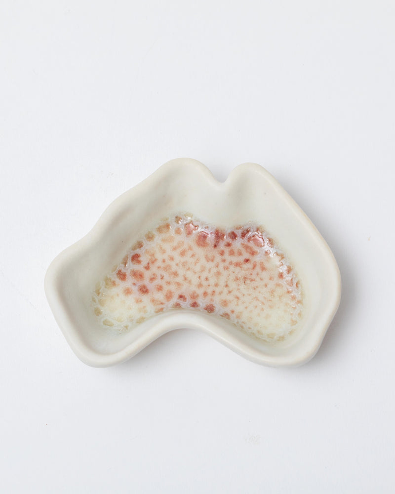 Christopher Plumridge  — Small 'Australia' Deep Dish in Red and White