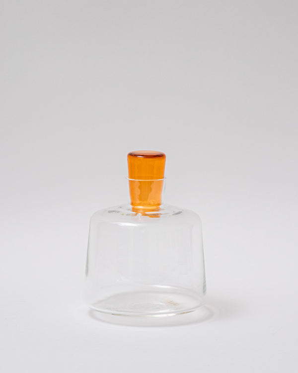 Katie-Ann Houghton — Square 'Babushka' Glass Decanter in Orange