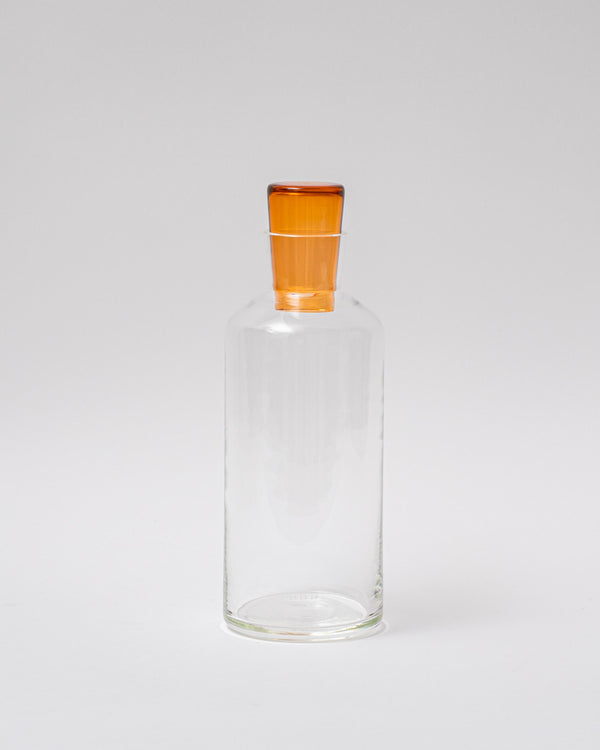 Katie-Ann Houghton — Tall 'Babushka' Glass Decanter in Orange