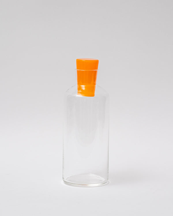 Katie-Ann Houghton — Tall 'Babushka' Glass Decanter in Opaque Orange