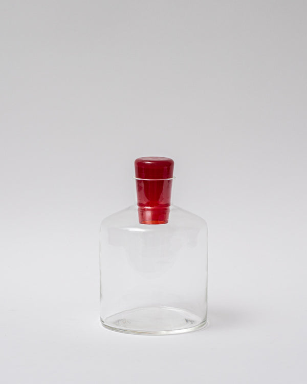 Katie-Ann Houghton – Babushka Glass Decanter in Short Red