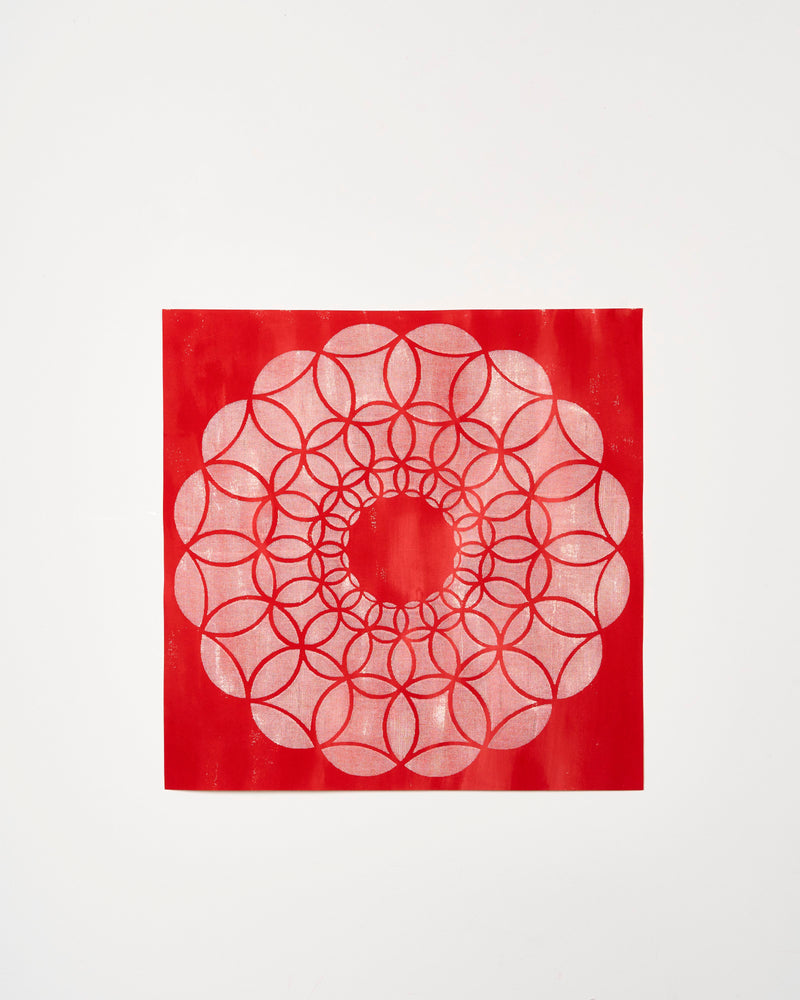 Lucia Dohrmann — '48 Overlapping Circles - Inverse', Textile Artwork, 2025