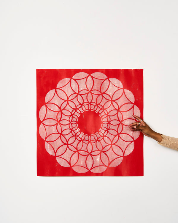 Lucia Dohrmann — '48 Overlapping Circles - Inverse', Textile Artwork, 2025