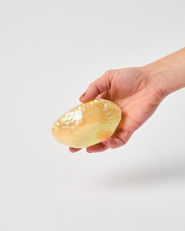 Katherine Hubble — 'Lustre Series',  Large Shell Brooch in Golden Yellow