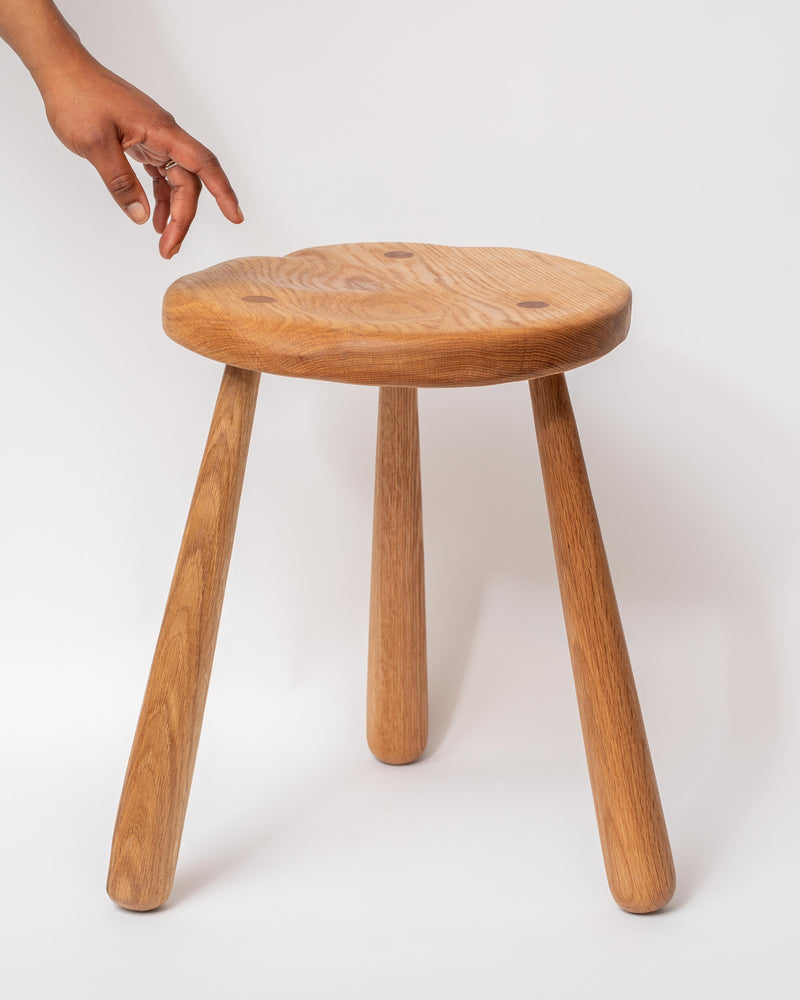 Clare Hermon — Wooden 'Story Telling' Stool #1, 2024