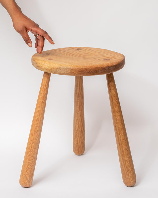 Clare Hermon — Wooden 'Story Telling' Stool #2, 2024