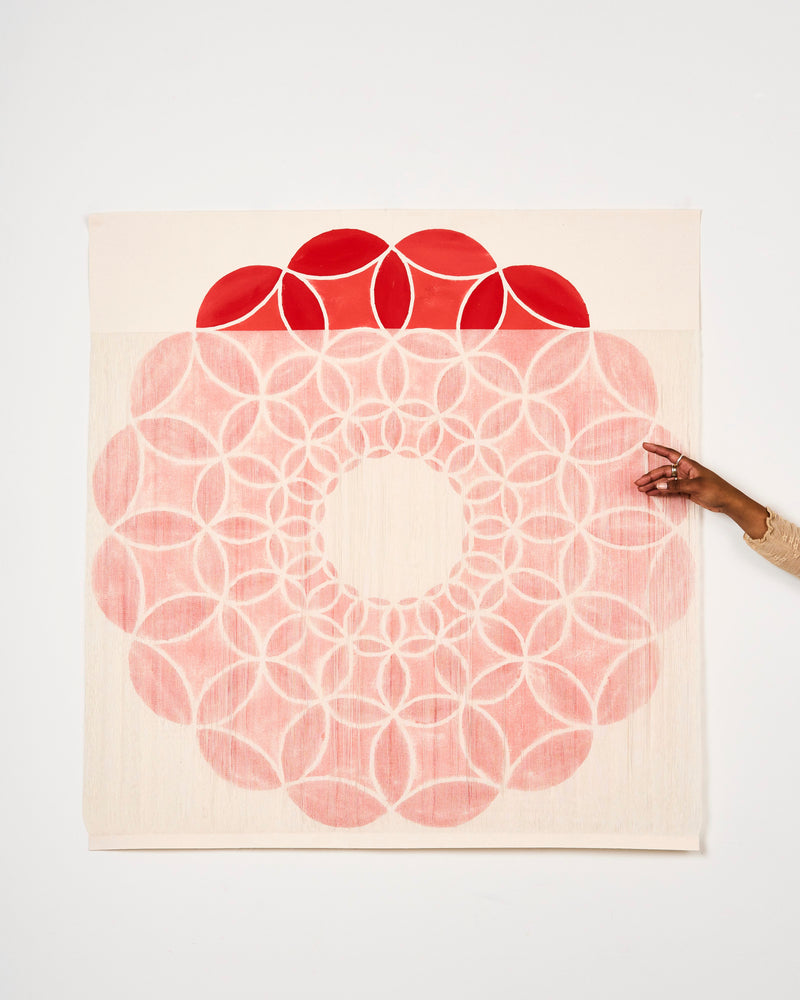 Lucia Dohrmann — '48 Overlapping Circles - Warp', Textile Artwork, 2025