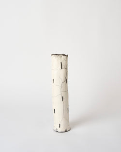 Lia Klugman — 'Naked and Raku Cylinder #15' Sculptural Vessel, 2024